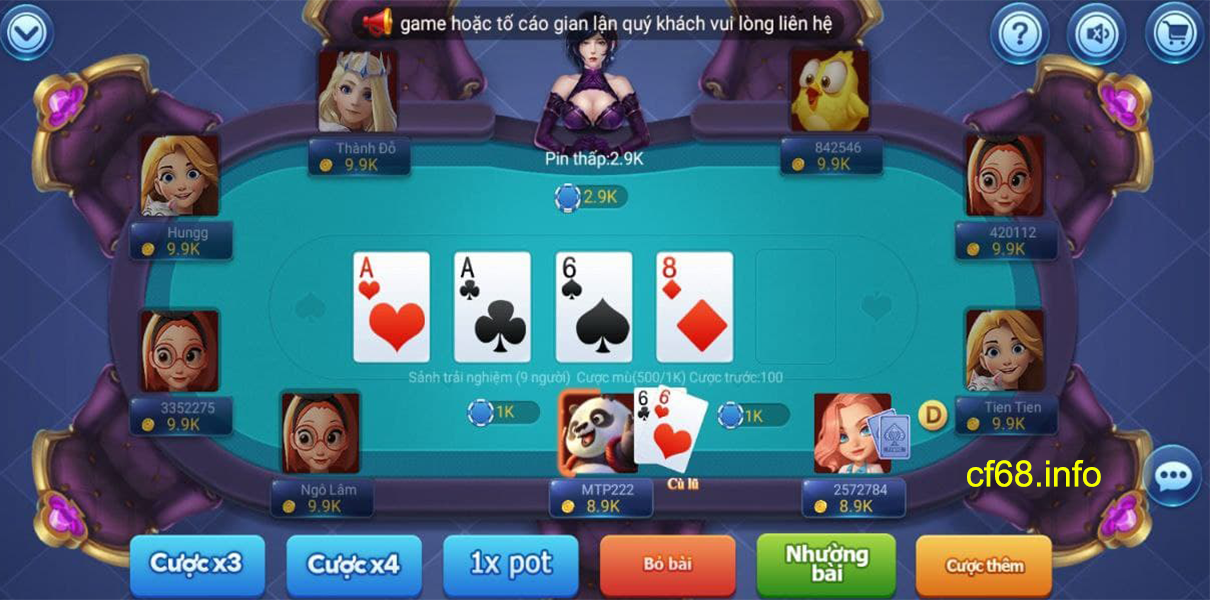 chiến thuật cá cược poker cf68